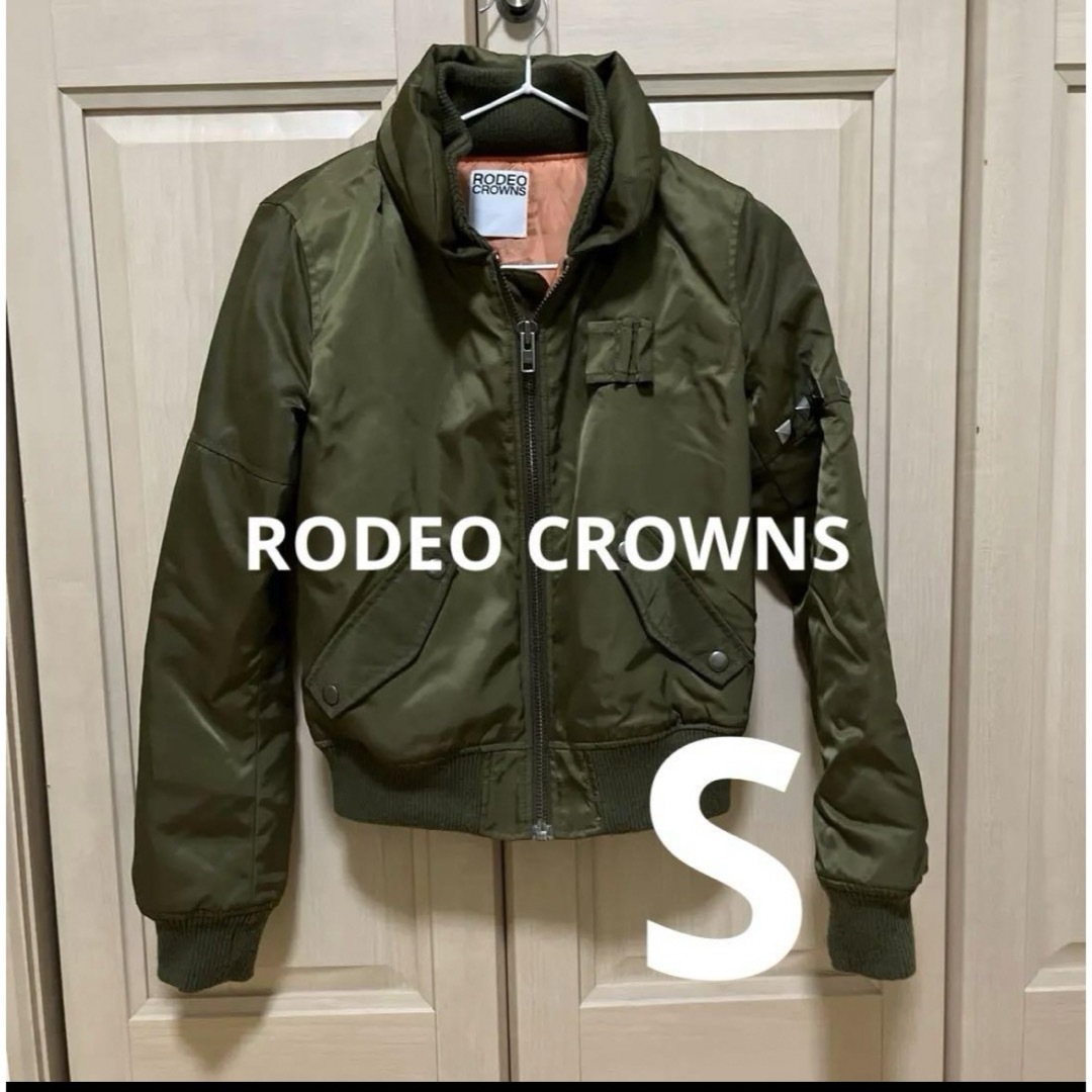 RODEO CROWNS(ロデオクラウンズ)のRODEO CROWNS ロデオクラウンズ MA-1 フライトジャケット S レディースのジャケット/アウター(ブルゾン)の商品写真