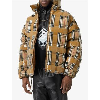 BURBERRY - 美品 BURBERRY ダウンジャケット テープディテール ガムテープ テープ