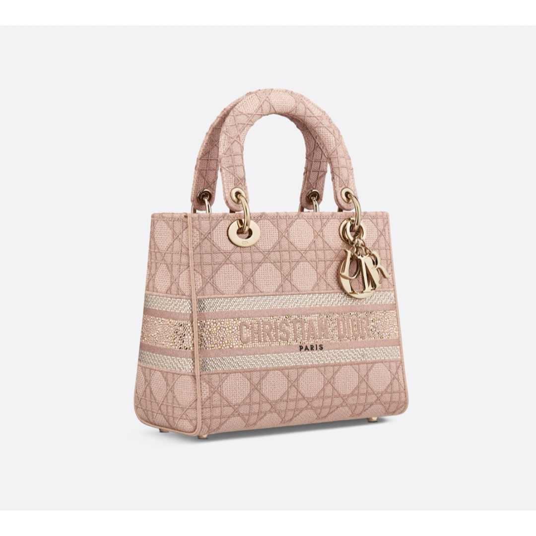 Christian Dior(クリスチャンディオール)の新作 新品 ディオール LADY D-LITE ミディアムバッグ ピンク レディースのバッグ(ハンドバッグ)の商品写真