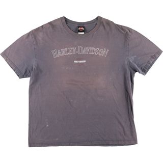 ハーレーダビッドソン(Harley Davidson)の古着 00年代 ハーレーダビッドソン Harley-Davidson 両面プリント  モーターサイクル バイクTシャツ メンズXXL /eaa425464(Tシャツ/カットソー(半袖/袖なし))