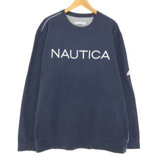 ノーティカ(NAUTICA)の古着 ノーティカ NAUTICA ロゴスウェットシャツ トレーナー メンズXXL /eaa411666(スウェット)