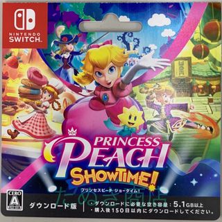 ニンテンドースイッチ(Nintendo Switch)のプリンセスピーチ Showtime！ ダウンロードカード(携帯用ゲームソフト)