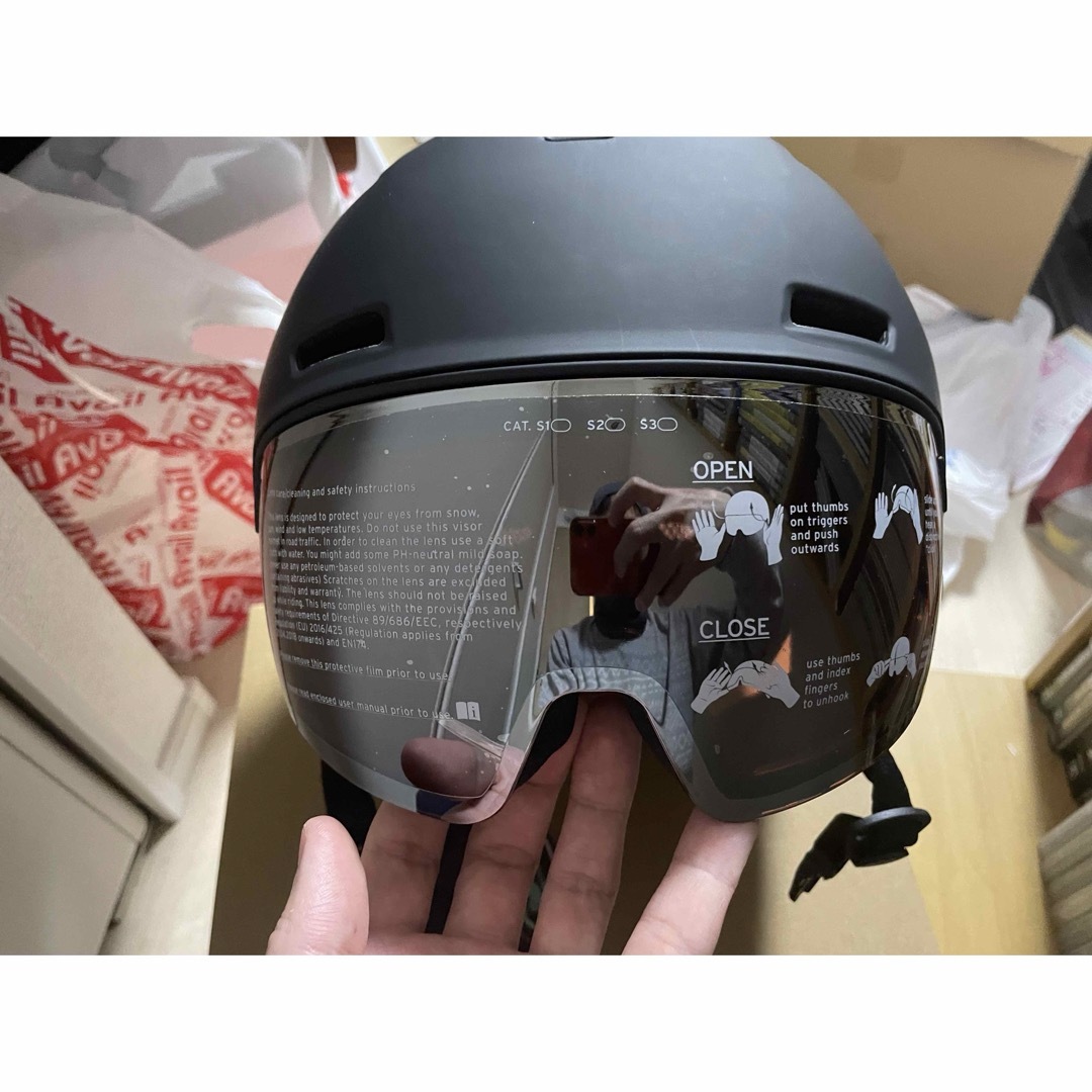 HEAD(ヘッド)のHEAD バイザーヘルメット　RADAR ブラック　60〜63cm スポーツ/アウトドアのスノーボード(ウエア/装備)の商品写真