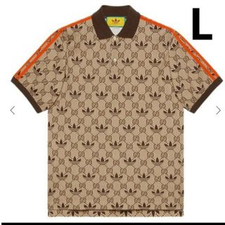 ADIDAS X GUCCI コラボ GG トレフォイル ポロシャツ ロゴ L