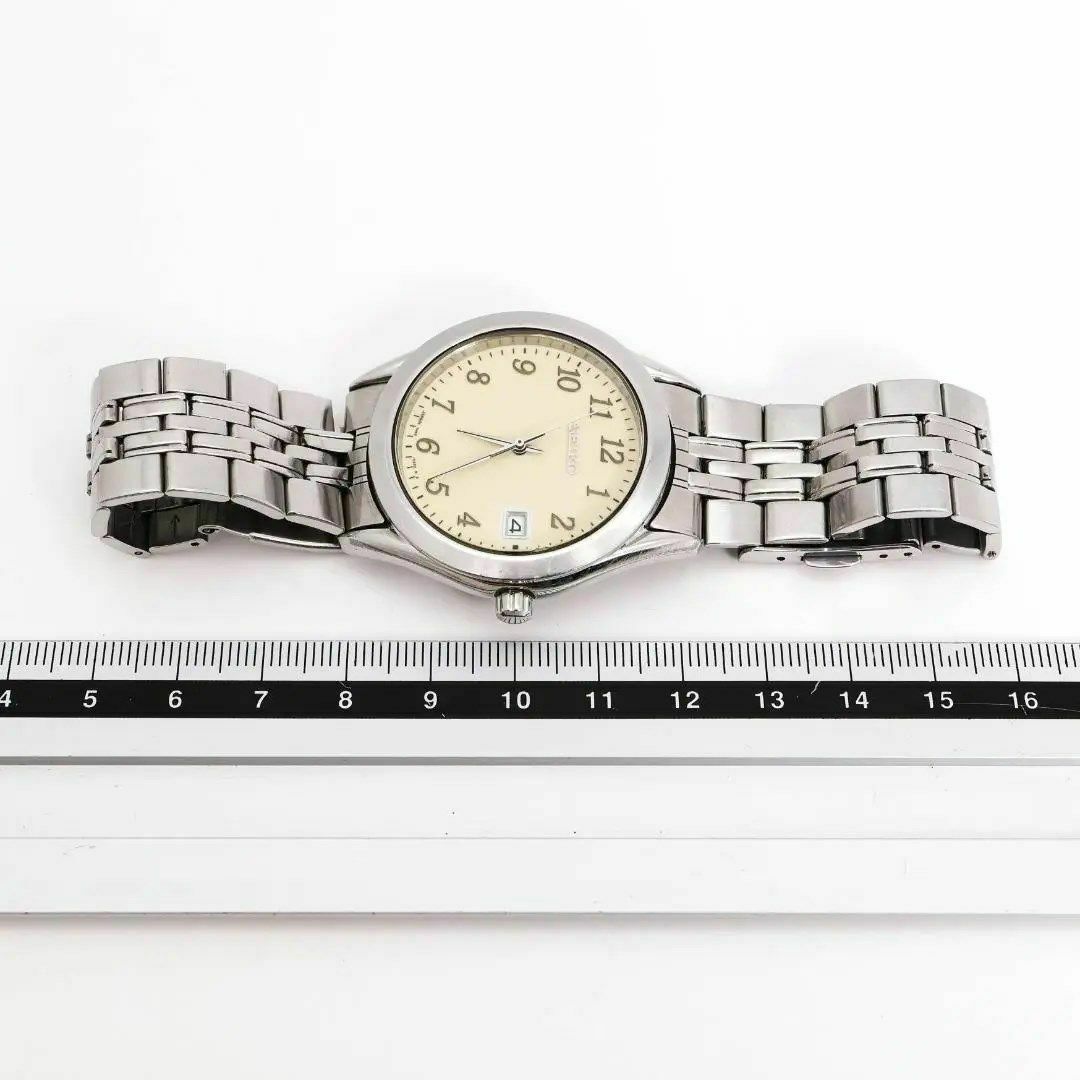 SEIKO(セイコー)の《希少》SEIKO 腕時計 アイボリー デイト メンズ ヴィンテージ a メンズの時計(腕時計(アナログ))の商品写真
