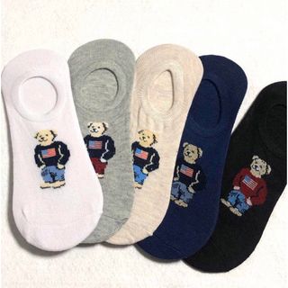 ポロラルフローレン(POLO RALPH LAUREN)の5足セット　ポロベア　ポロラルフローレン  ポロソックス　靴下スニーカーソックス(ソックス)