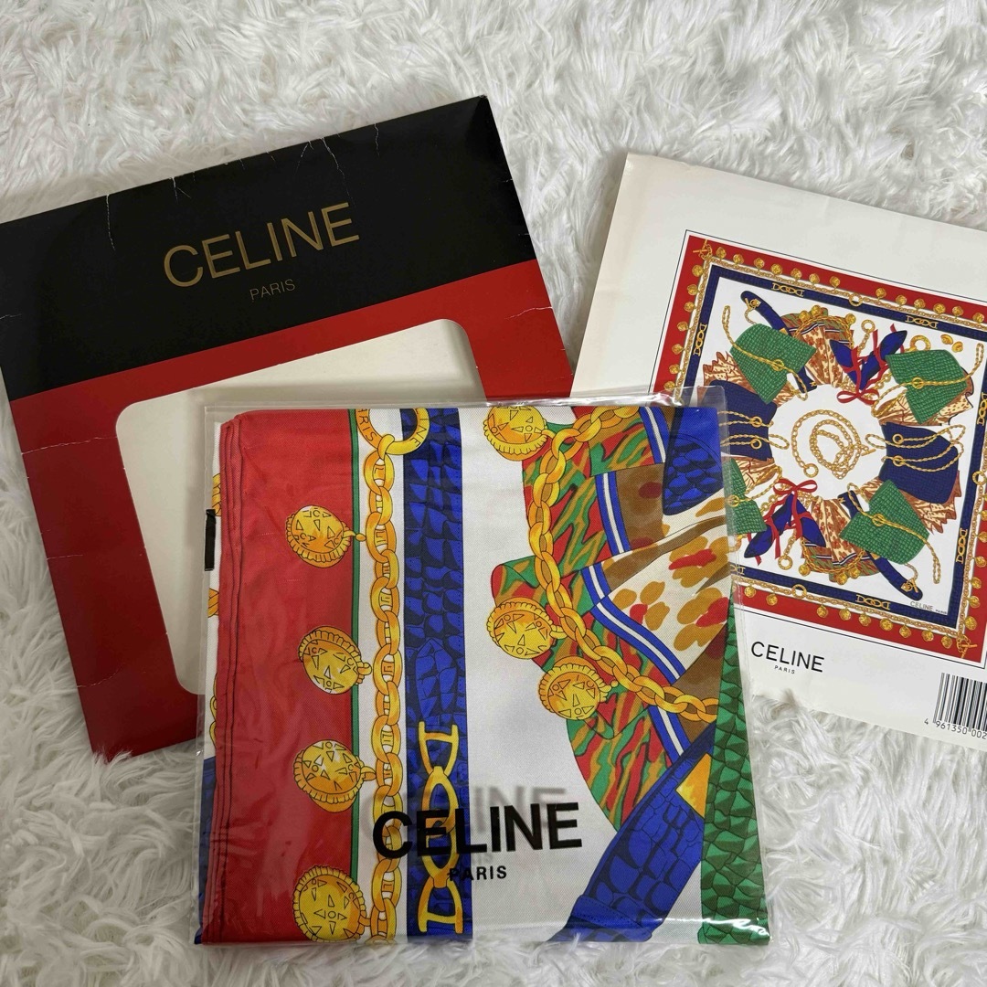 celine(セリーヌ)の【正規品保証】CELINE セリーヌ　スカーフ レディースのファッション小物(バンダナ/スカーフ)の商品写真
