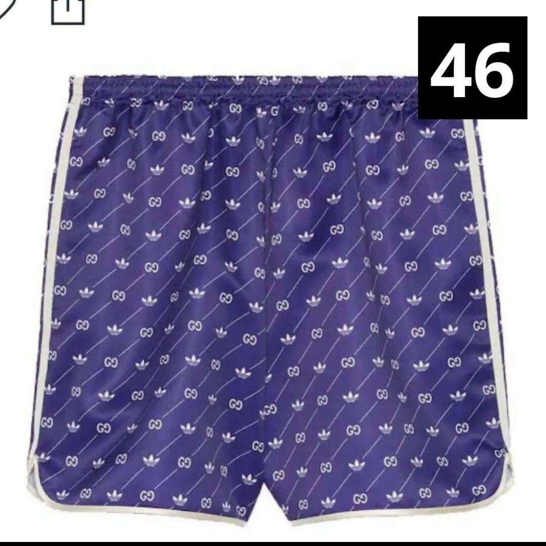 Gucci(グッチ)のGucci x adidas Trefoil Print Shorts Blue メンズのパンツ(ショートパンツ)の商品写真