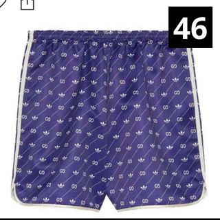 Gucci - Gucci x adidas Trefoil Print Shorts Blue