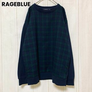 レイジブルー(RAGEBLUE)のst667 レイジブルー/RAGEBLUE/トップス/プルオーバー/長袖チェック(カットソー(長袖/七分))