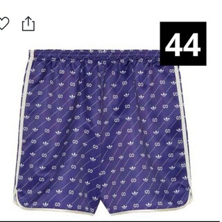 グッチ(Gucci)のGucci x adidas Trefoil Print Shorts Blue(ショートパンツ)