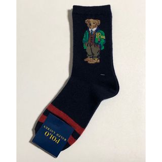 ポロラルフローレン(POLO RALPH LAUREN)のネイビー×赤　ポロベア　ポロラルフローレン  ポロソックス　ソックス　靴下(ソックス)