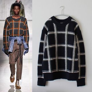 ドリスヴァンノッテン(DRIES VAN NOTEN)のDRIES VAN NOTEN／ドリス／20FW／チェック柄メリノニット(ニット/セーター)