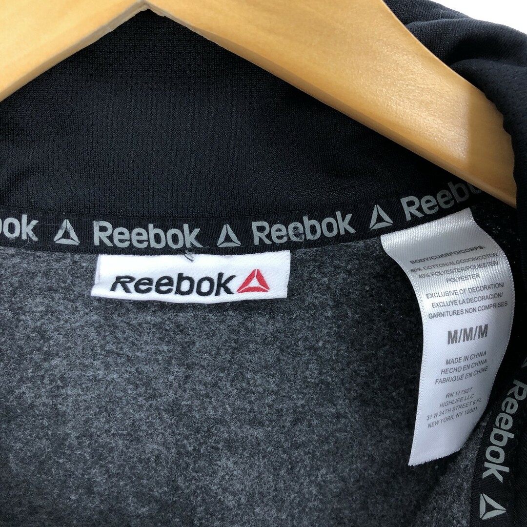 Reebok(リーボック)の古着 リーボック Reebok ハーフジップスウェットシャツ トレーナー メンズM /eaa422505 メンズのトップス(スウェット)の商品写真