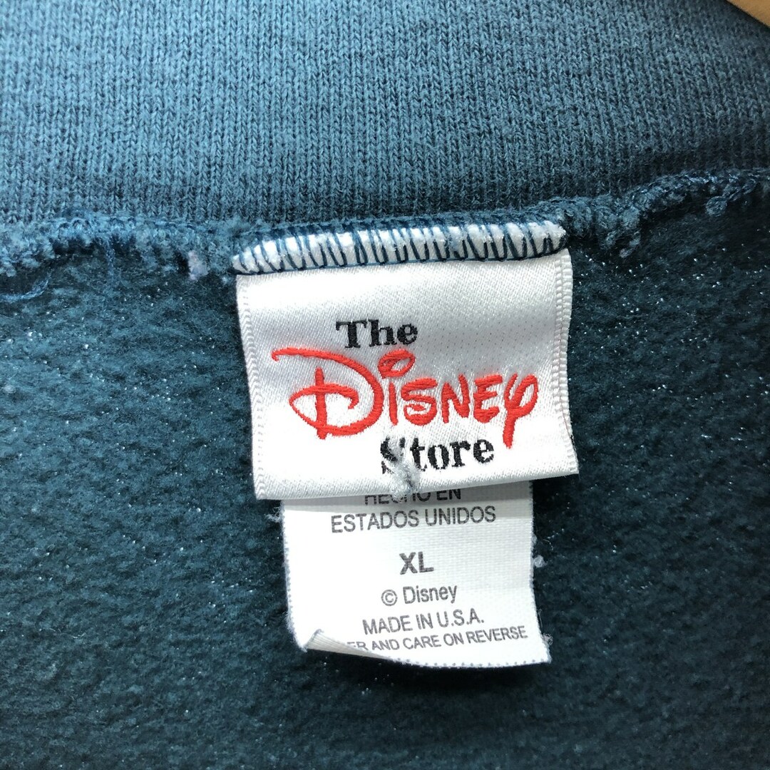 古着 90年代 The Disney Store バックプリント ハーフジップスウェットシャツ トレーナー USA製 メンズXL ヴィンテージ /eaa422508 メンズのトップス(スウェット)の商品写真