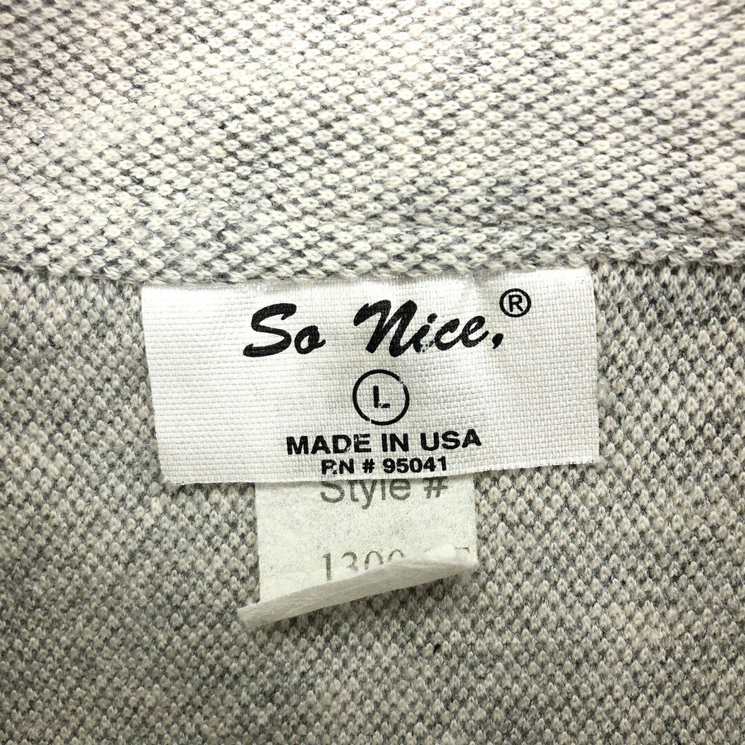 古着 90年代 So Nice ハーフジップスウェットシャツ トレーナー USA製 メンズL ヴィンテージ /eaa422509 メンズのトップス(スウェット)の商品写真