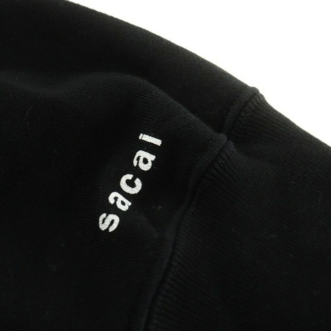 sacai(サカイ)のsacai × KAWS Embroidery Hoodie 3 L 黒 メンズのトップス(パーカー)の商品写真