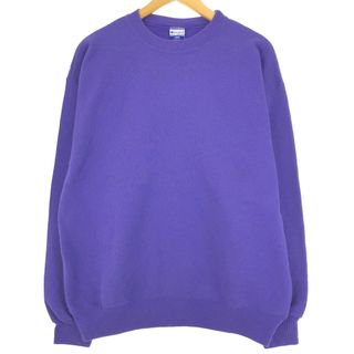 チャンピオン(Champion)の古着 90年代 チャンピオン Champion 目無し 無地 ブランクスウェットシャツ トレーナー メンズL ヴィンテージ /eaa427989(スウェット)