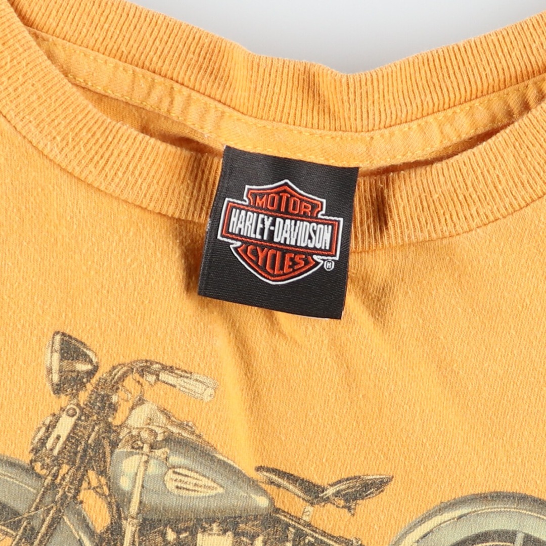 Harley Davidson(ハーレーダビッドソン)の古着 00年代 ハーレーダビッドソン Harley-Davidson 両面プリント モーターサイクル バイクTシャツ USA製 メンズXXL /eaa425467 メンズのトップス(Tシャツ/カットソー(半袖/袖なし))の商品写真