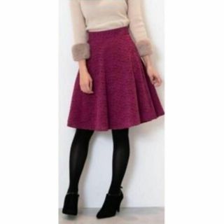 プロポーションボディドレッシング(PROPORTION BODY DRESSING)の★美品 PROPORTION BODY DRESSING 膝丈レーススカート(ひざ丈スカート)