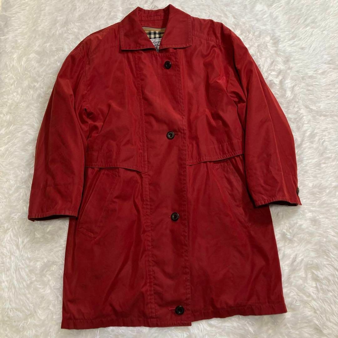 BURBERRY(バーバリー)のBurberrys' PRORSUM　ステンカラー　ロング　コート　ライナー　赤 メンズのジャケット/アウター(ステンカラーコート)の商品写真