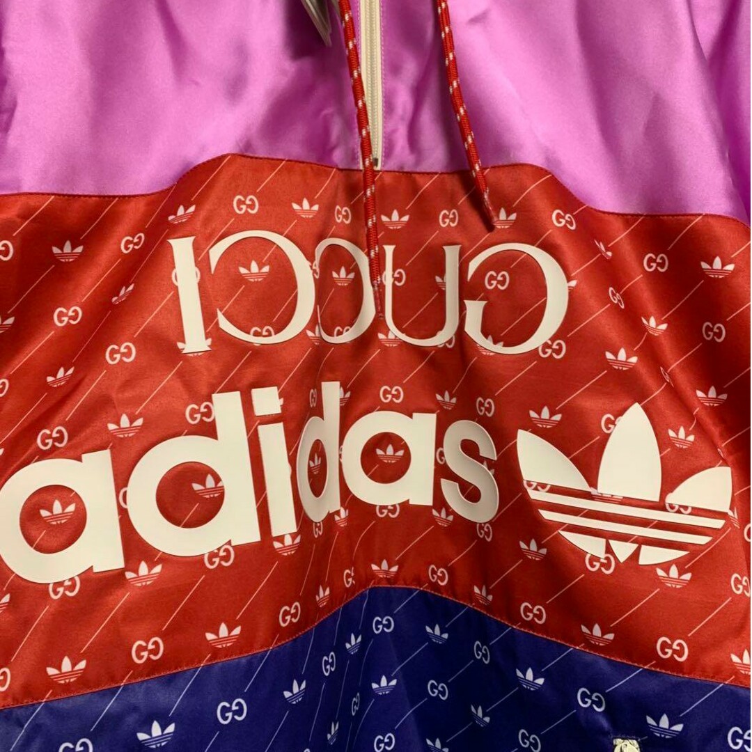 Gucci(グッチ)のadidas x Gucci ダブルネームアノラックブルゾン 48 メンズのジャケット/アウター(ブルゾン)の商品写真