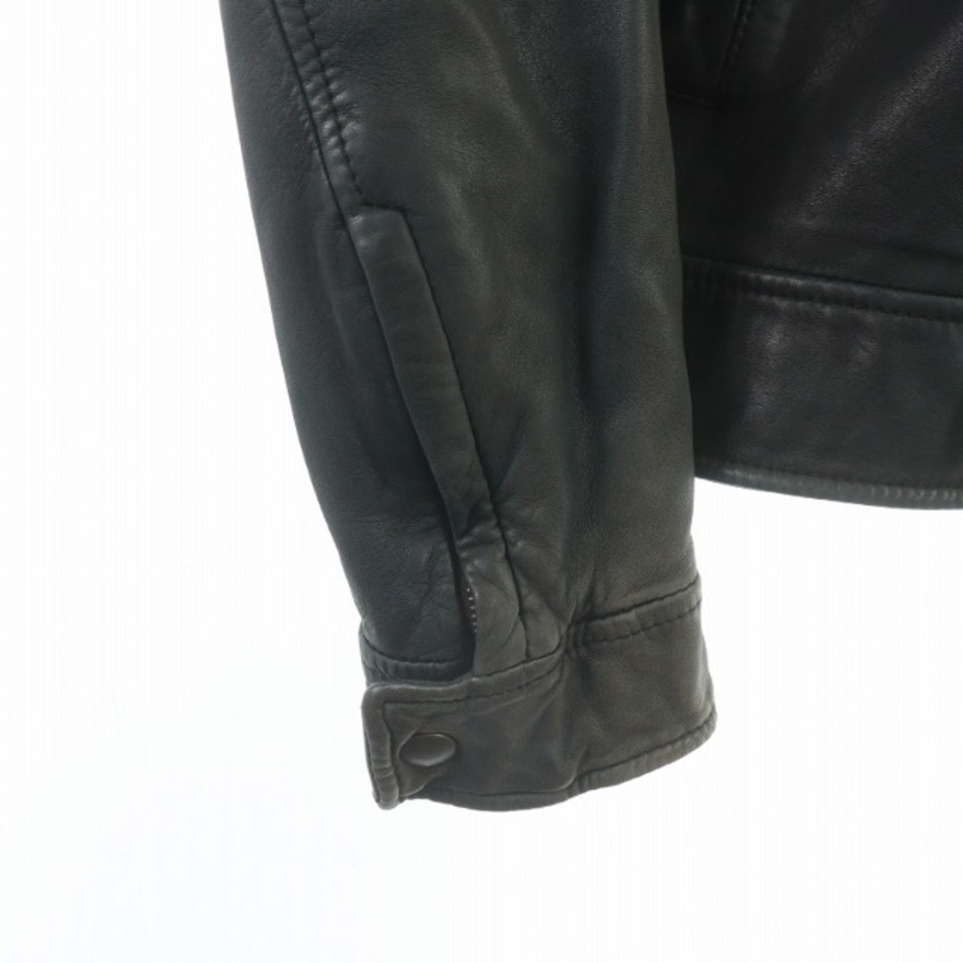 ドルガバ & DOLCE&GABBANA ライダースジャケット 羊革 S 黒 メンズのジャケット/アウター(ライダースジャケット)の商品写真