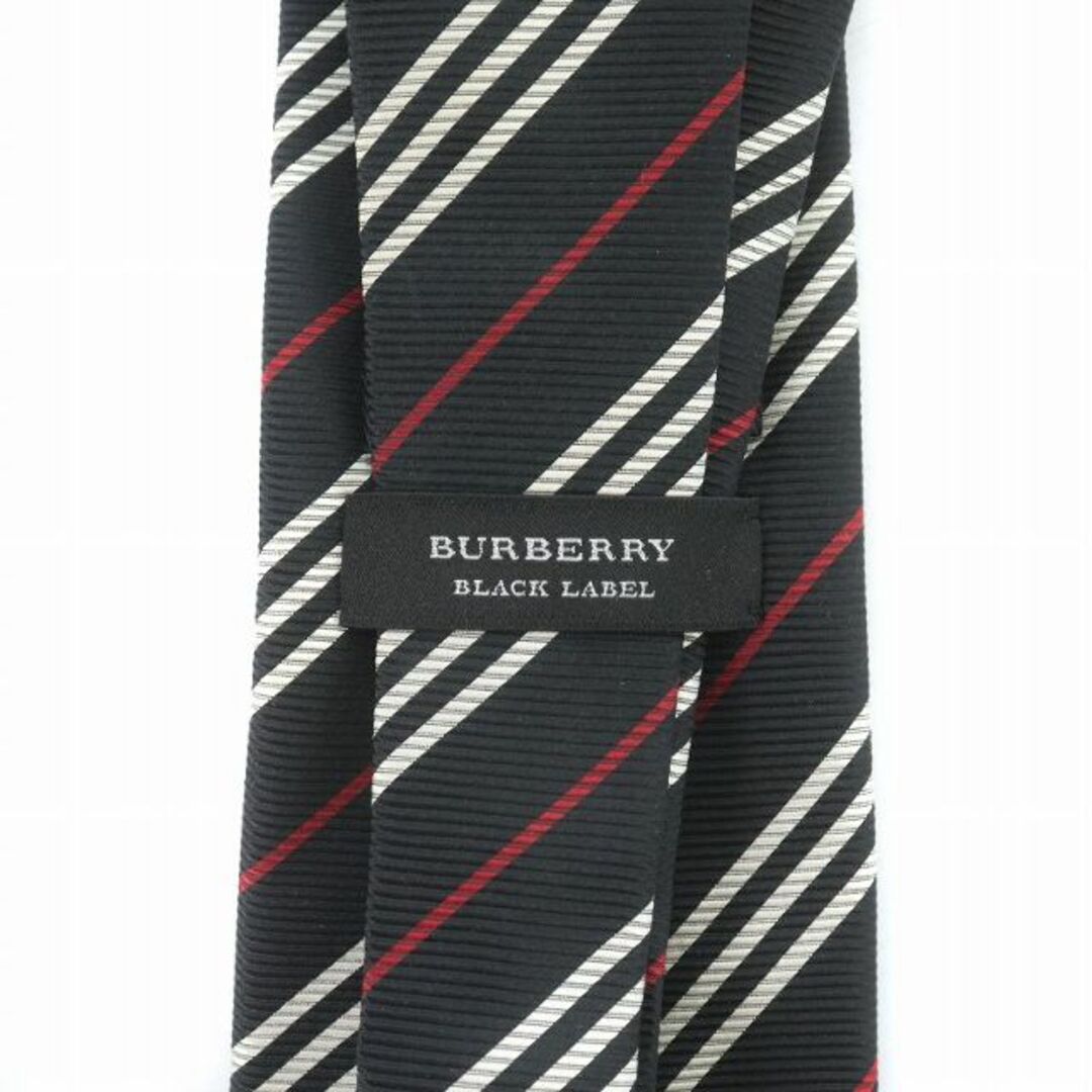 BURBERRY BLACK LABEL(バーバリーブラックレーベル)のBURBERRY BLACK LABEL ネクタイ ワイドタイ レジメンタル 絹 メンズのファッション小物(ネクタイ)の商品写真