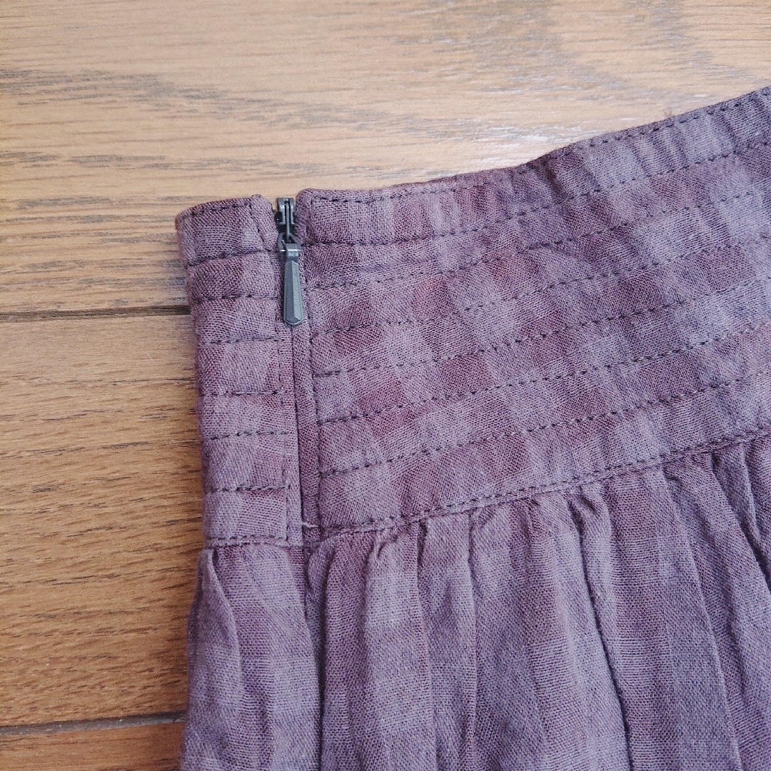 gigot  コットンチェックスカート レディースのスカート(ひざ丈スカート)の商品写真