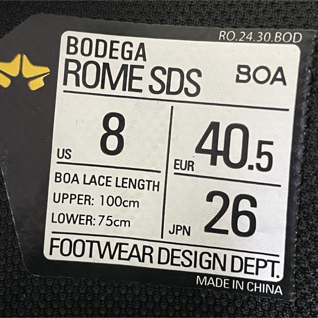 ROME SDS(ロームエスディーエス)のROME SDS ローム BODEGA-BOA スノーボード ブーツ 26cm スポーツ/アウトドアのスノーボード(ブーツ)の商品写真