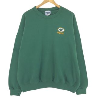 リー(Lee)の古着 リー Lee NFL GREEN BAY PACKERS グリーンベイパッカーズ スウェットシャツ トレーナー メンズXXL /eaa426409(スウェット)