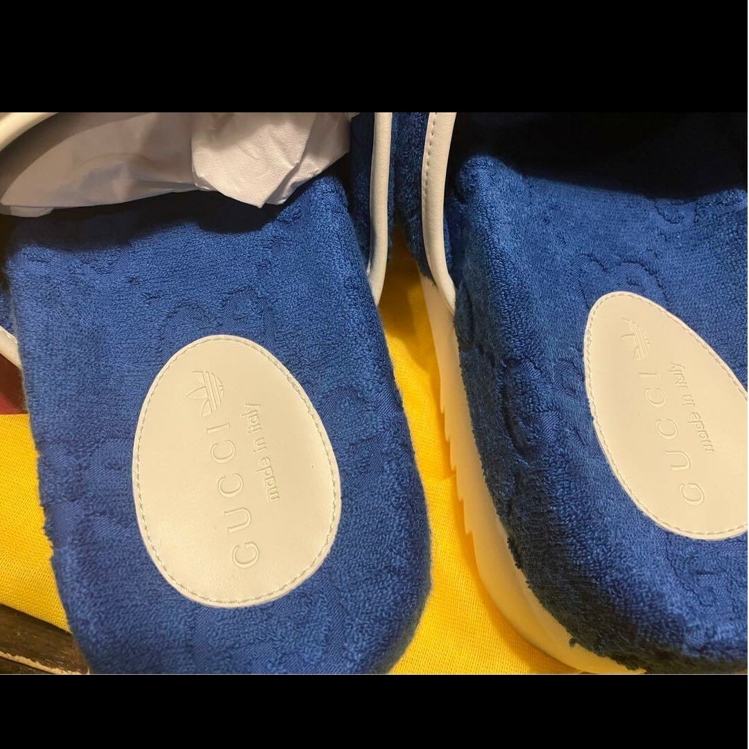 Gucci(グッチ)のGucci × adidas GG Platform Sandal  Blue メンズの靴/シューズ(サンダル)の商品写真