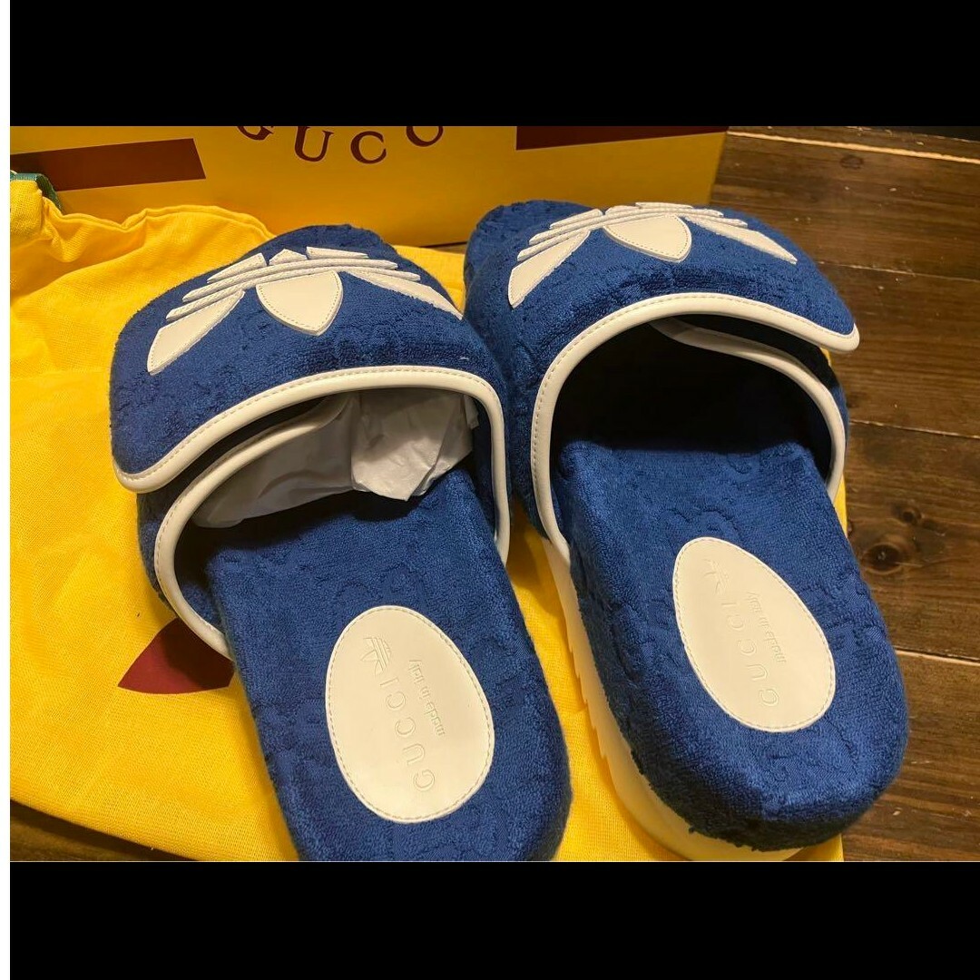 Gucci(グッチ)のGucci × adidas GG Platform Sandal  Blue メンズの靴/シューズ(サンダル)の商品写真