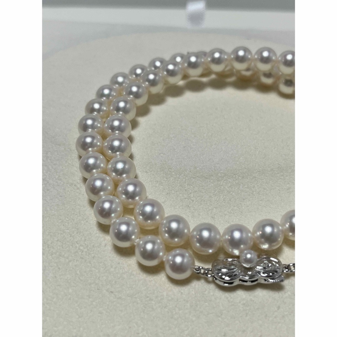 MIKIMOTO(ミキモト)のミキモト　パールネックレス　7〜7.5㎜未満　長さ43.5㎝　付属品付き美品 レディースのアクセサリー(ネックレス)の商品写真