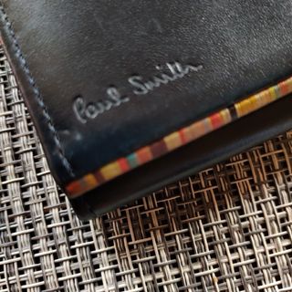 ポールスミス(Paul Smith)のポールスミス キーケース マルチカラーストライプ カードケース カード入れ 紺(キーケース)