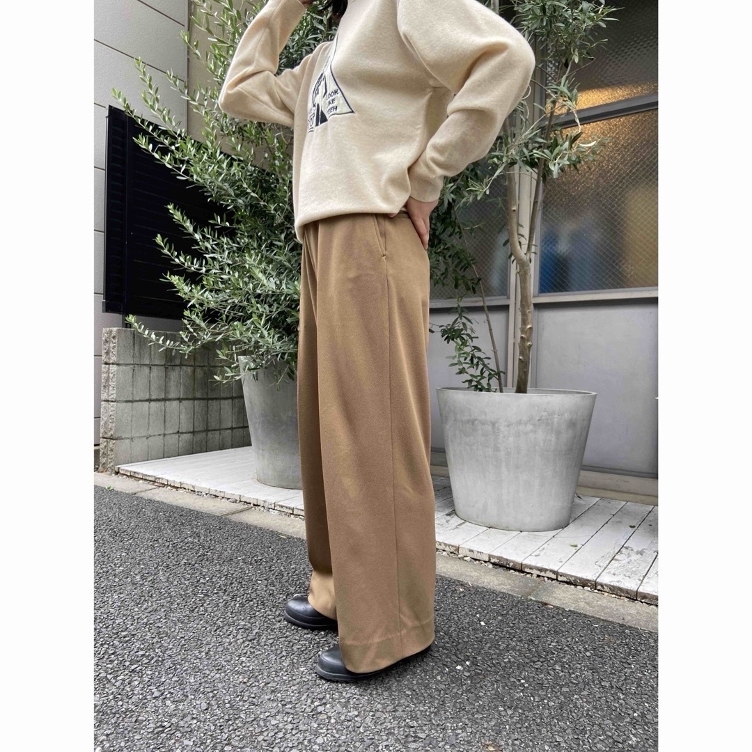 1LDK SELECT(ワンエルディーケーセレクト)のMY WOOL LIKE JERSY TROUSERS マイ パンツ 1LDK レディースのパンツ(カジュアルパンツ)の商品写真