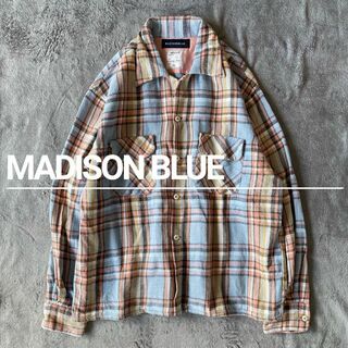 マディソンブルー(MADISONBLUE)の【人気】MADISON BLUE マディソンブルー チェックシャツ サックス(シャツ/ブラウス(長袖/七分))