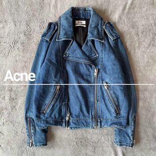 アクネストゥディオズ(Acne Studios)の【希少】ヴィンテージ Acne デニム ライダース Acne Studios(Gジャン/デニムジャケット)