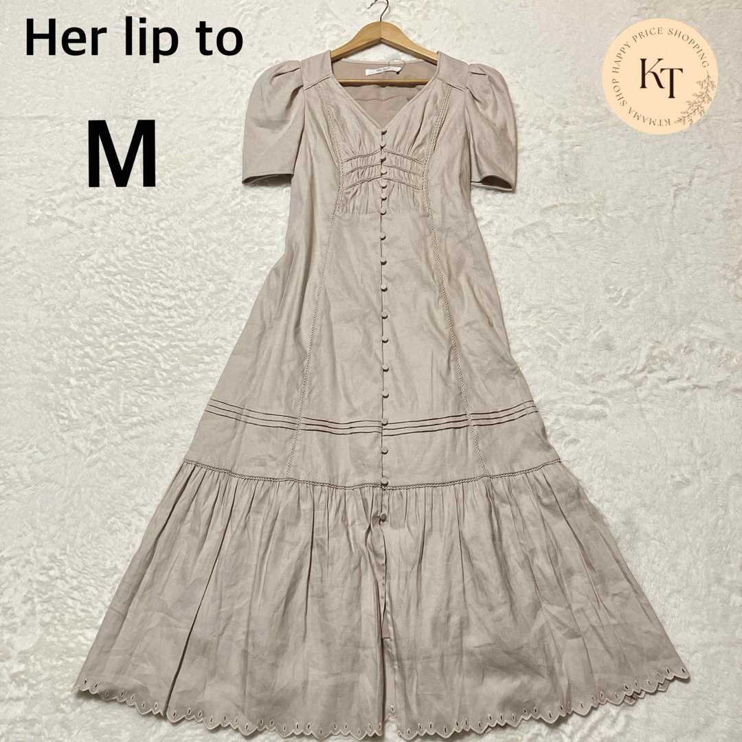 Her lip to(ハーリップトゥ)のハーリップトゥ　time after time scalloped dress レディースのワンピース(ロングワンピース/マキシワンピース)の商品写真
