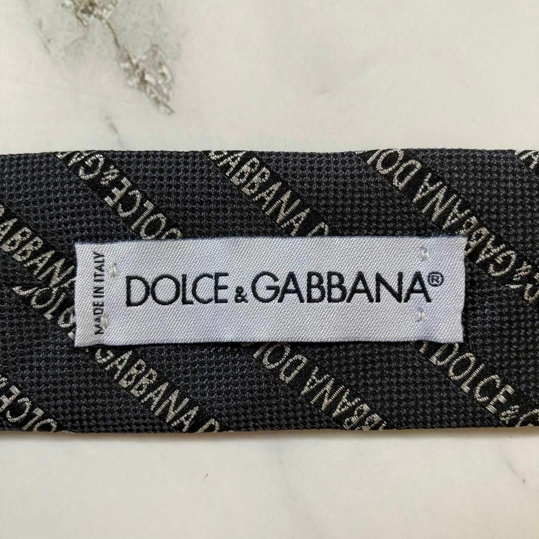 DOLCE&GABBANA(ドルチェアンドガッバーナ)の美品★ドルチェ＆ガッバーナ★ネクタイ★文字★総柄★レジメンタル★シルク★イタリア メンズのファッション小物(ネクタイ)の商品写真