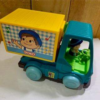 フジヤ(不二家)のポコちゃん　トラックカー　【電池で動きメロディーが鳴る】  ［中古品］(キャラクターグッズ)