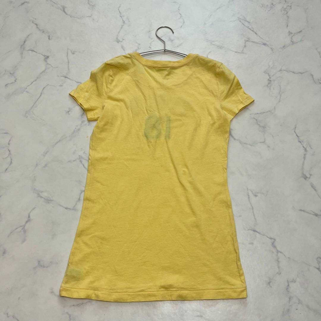 Abercrombie&Fitch(アバクロンビーアンドフィッチ)のAbercrombre&Fitch アバクロ　ロゴ　半袖Tシャツ　イエロー　綿 レディースのトップス(Tシャツ(半袖/袖なし))の商品写真