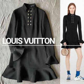 ルイヴィトン(LOUIS VUITTON)の【美品】LOUIS VUITTON ルイ・ヴィトン フレア ミニ ワンピース(ミニワンピース)