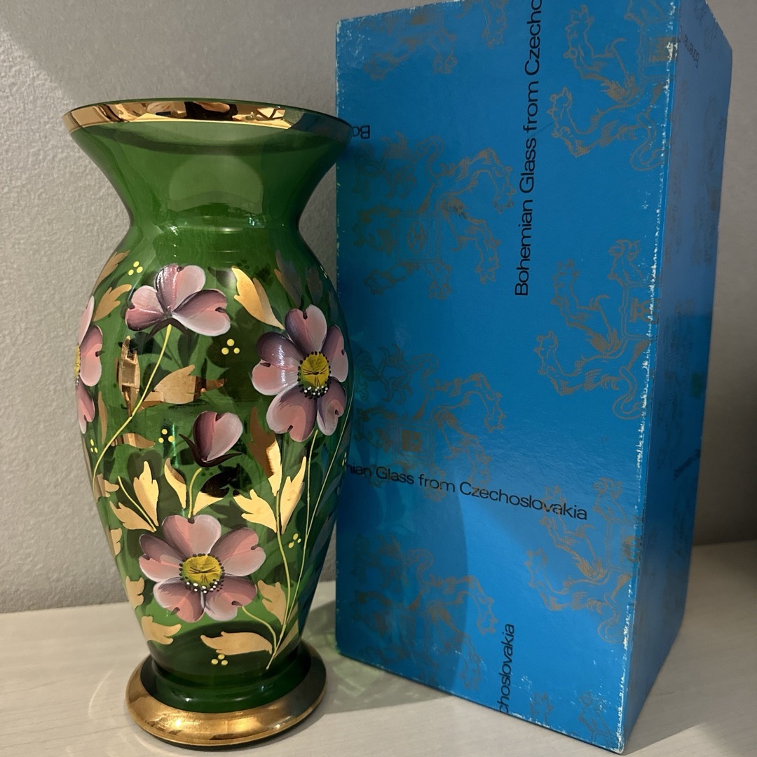 新品　ボヘミアン　グラス　花瓶 インテリア/住まい/日用品のインテリア小物(花瓶)の商品写真