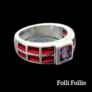 フォリフォリ(Folli Follie)のFolli Follie リング 11号  925 シルバー パープル レッド(リング(指輪))