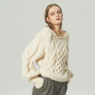 ニーム(NIMES)のNÎMES HANDMADE CABLE KNITニット　セーター(ニット/セーター)