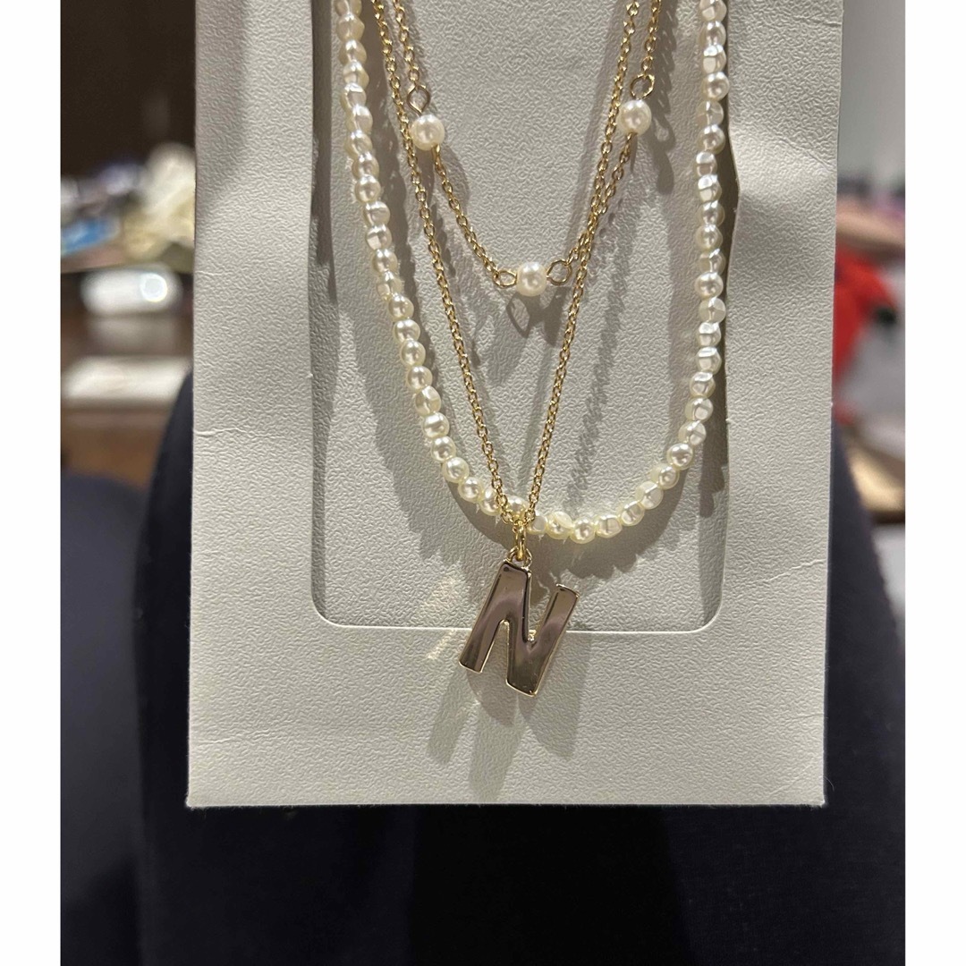 ZARA(ザラ)のZARA ネックレス　3本セット　イニシャル　N レディースのアクセサリー(ネックレス)の商品写真