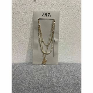 ザラ(ZARA)のZARA ネックレス　3本セット　イニシャル　N(ネックレス)