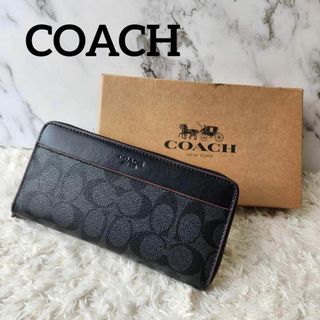 コーチ(COACH)の◎未使用★コーチ★長財布★ウォレット★ラウンドジップ★ブラック(Tシャツ(半袖/袖なし))