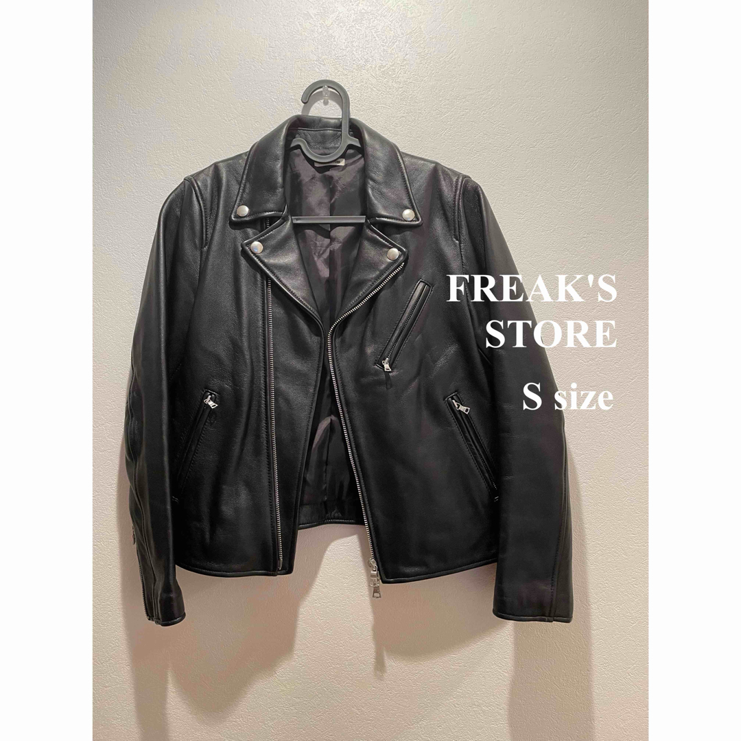 FREAK'S STORE(フリークスストア)のFREAK'S STORE フリークスストア 羊革 ダブルライダースジャケット レディースのジャケット/アウター(ライダースジャケット)の商品写真